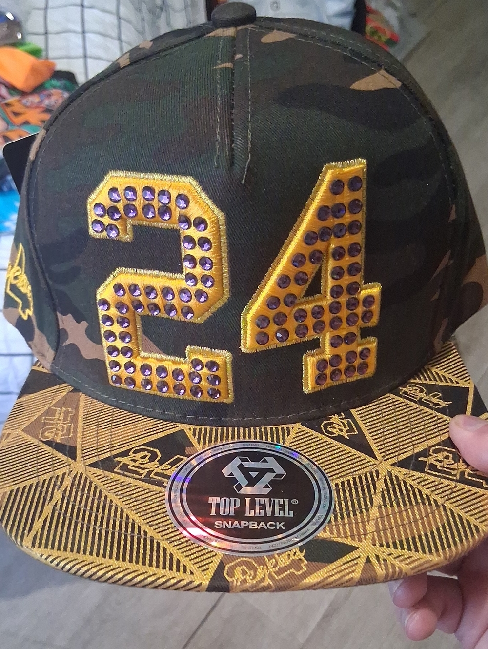 Lakers Kobe Bryant #24 Top Level Snapback Hat Brand New